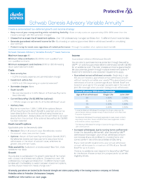 Cover of Schwab Genesis Advisory Variable Annuity product fact sheet.